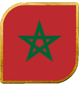 Carré Maroc Afrique Drapeaux 