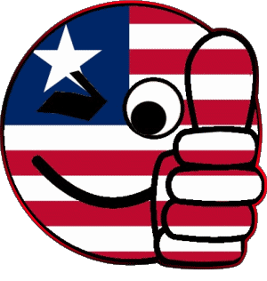 Smiley - OK Liberia África Banderas 