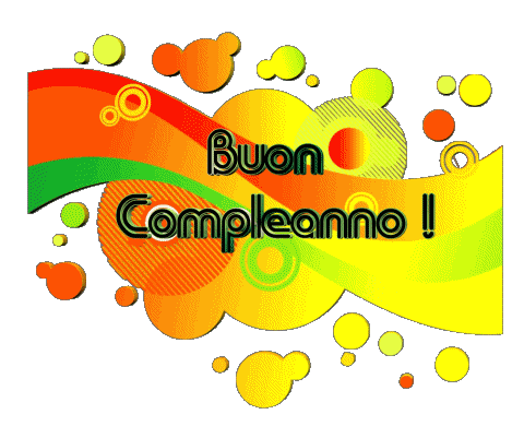 009 Transparenter Hintergrund Astratto - Geometrico Buon Compleanno Italienisch Nachrichten 
