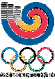 1988-1988 Histoire Logo Jeux-Olympiques Sports 