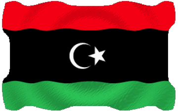 Welligkeit Libia Africa Bandiere 