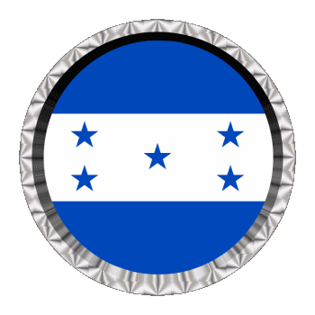 Round - Rings Honduras America Flags 