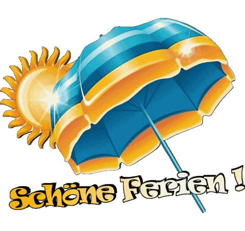 07 Transparent Background Schöne Ferien German Messages 