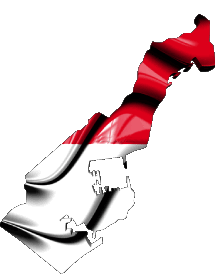 Carta Geografica Monaco Europa Bandiere 