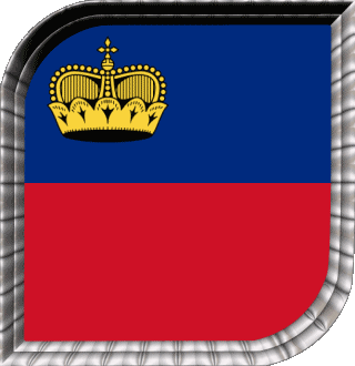 Quadrato Liechtenstein Europa Bandiere 