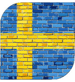 Square Sweden Europe Flags 