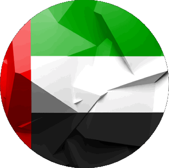 Tondo Emirati Arabi Uniti Asia Bandiere 