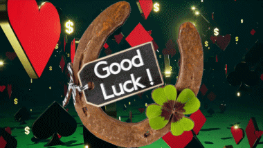 003 Animated Background Good Luck English Messages 