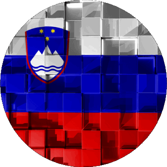 Tondo Slovenia Europa Bandiere 