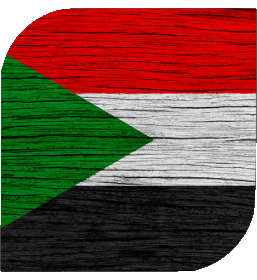 Quadrato Sudan Africa Bandiere 