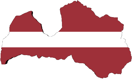 Carte Lettonie Europe Drapeaux 