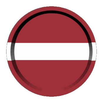 Round - Rings Latvia Europe Flags 