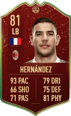 Theo Hernández Frankreich F I F A - Karten Spieler Videospiele Multimedia 