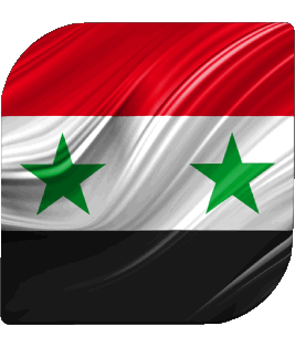 Carré Syrie Asie Drapeaux 