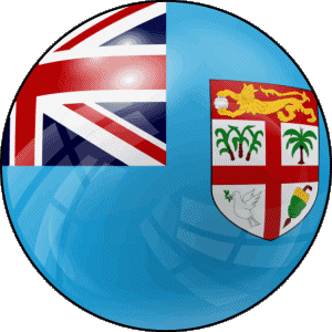 Round Fiji Oceania Flags 