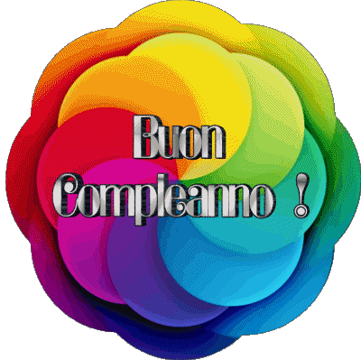 006 Fond Transparent Astratto - Geometrico Buon Compleanno Italien Messages 