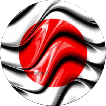 Rond Japon Asie Drapeaux 