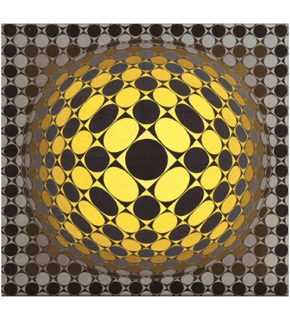 Victor Vasarely Künstler Maler Humor -  Fun 