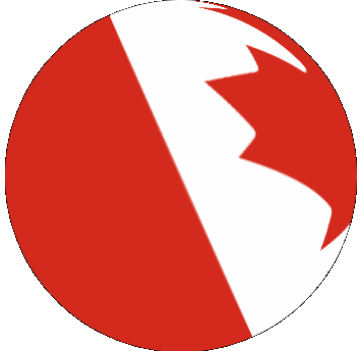 Sphere - Cube Canada Amériques Drapeaux 