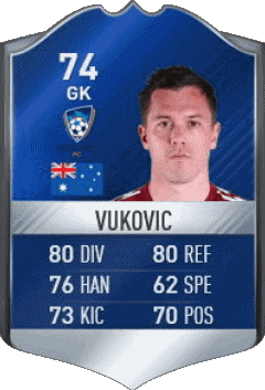 Danny Vukovic Australia F I F A - Giocatori carte Videogiochi Multimedia 