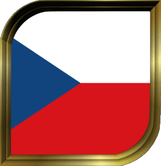 Square Czech Republic Europe Flags 