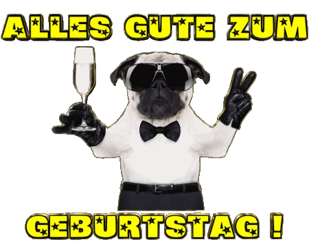 001 Tiere Alles Gute zum Geburtstag Alemán Mensajes 