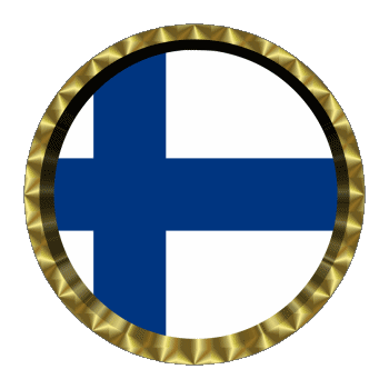 Round - Rings Finland Europe Flags 