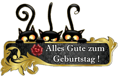 008 Tiere Alles Gute zum Geburtstag Alemán Mensajes 