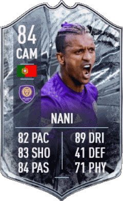 Luís Carlos Almeida da Cunha - Nani Portugal F I F A - Joueurs Cartes Jeux Vidéo Multi Média 