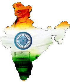 Map India Asia Flags 