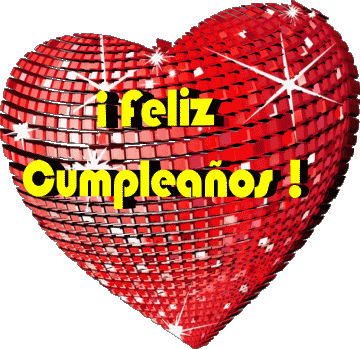 002 Corazón Feliz Cumpleaños Español Mensajes 