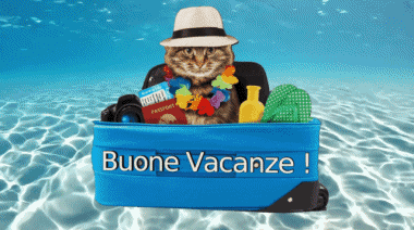 002 Sfondo animato Buone Vacanze Italiano Messagi 