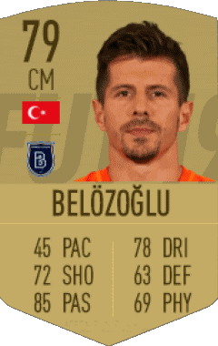 Emre Belözoglu Turquie F I F A - Joueurs Cartes Jeux Vidéo Multi Média 
