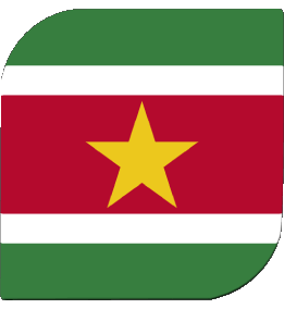 Carré Suriname Amériques Drapeaux 