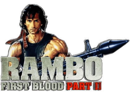 Logo First blood part 2 Rambo Cinéma International Multi Média 
