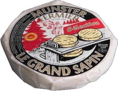 Munster le Grand Sapin Frankreich Käse Essen 