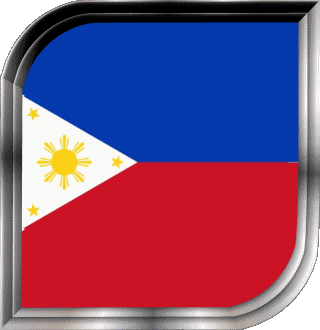 Square Philippines Asia Flags 