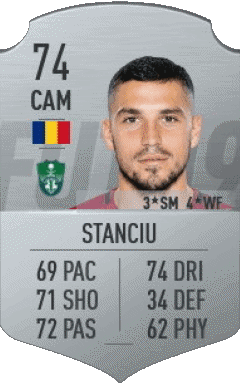 Nicolae Stanciu Romania F I F A - Giocatori carte Videogiochi Multimedia 