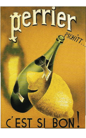 Perrier Carteles retro - Marcas Humor - Fun 