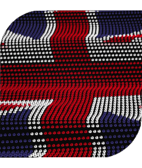 Square UK Europe Flags 