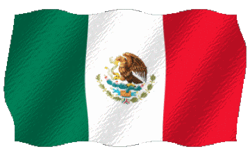 Ondulación México América Banderas 