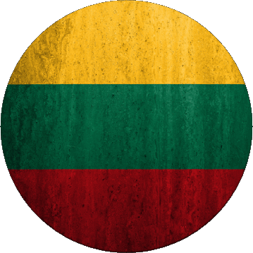 Rond Lituanie Europe Drapeaux 