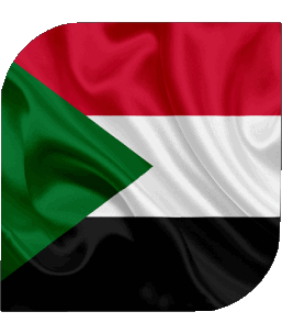 Quadrato Sudan Africa Bandiere 