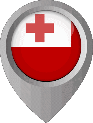Epingle de Localisation Tonga Océanie Drapeaux 