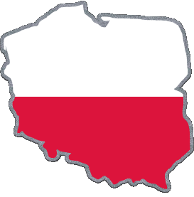 Carte Pologne Europe Drapeaux 