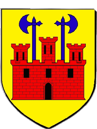 Blasone-Blasone SAINT CHELY D APCHER 48 Dipartimenti - Città Francia Bandiere 