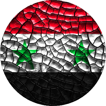 Rond Syrie Asie Drapeaux 