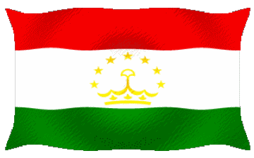 Waving Tajikistan Asia Flags 