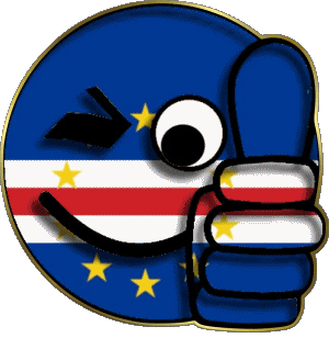 Smiley - OK Cap Vert Afrique Drapeaux 