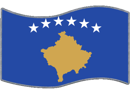 Rectángulo Kosovo Europa Banderas 